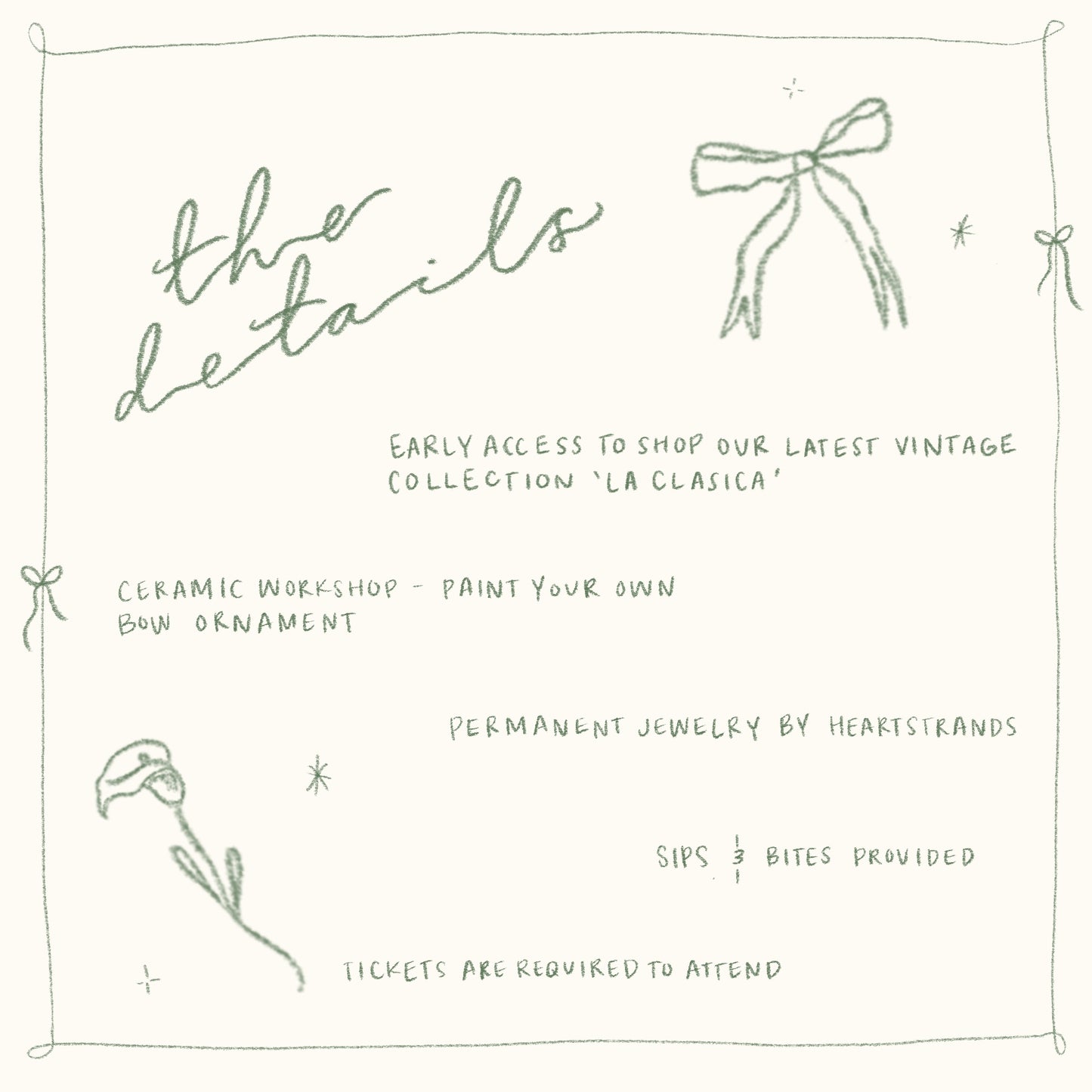 Holiday Workshop Ticket