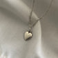 Sterling Silver Figaro Heart Charm Necklace