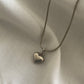Sterling Silver Rope Chain Heart Necklace